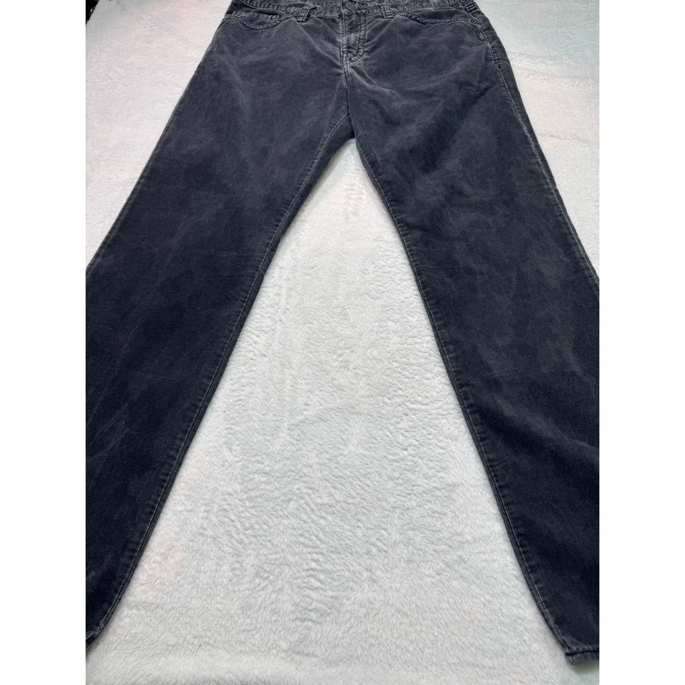 Y2K Men's Silver Black Grayson Heritage Corduroy Pants 34x32 Relaxed Fit Vintage
